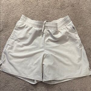 All in Motion Men's Athletic Shorts - White